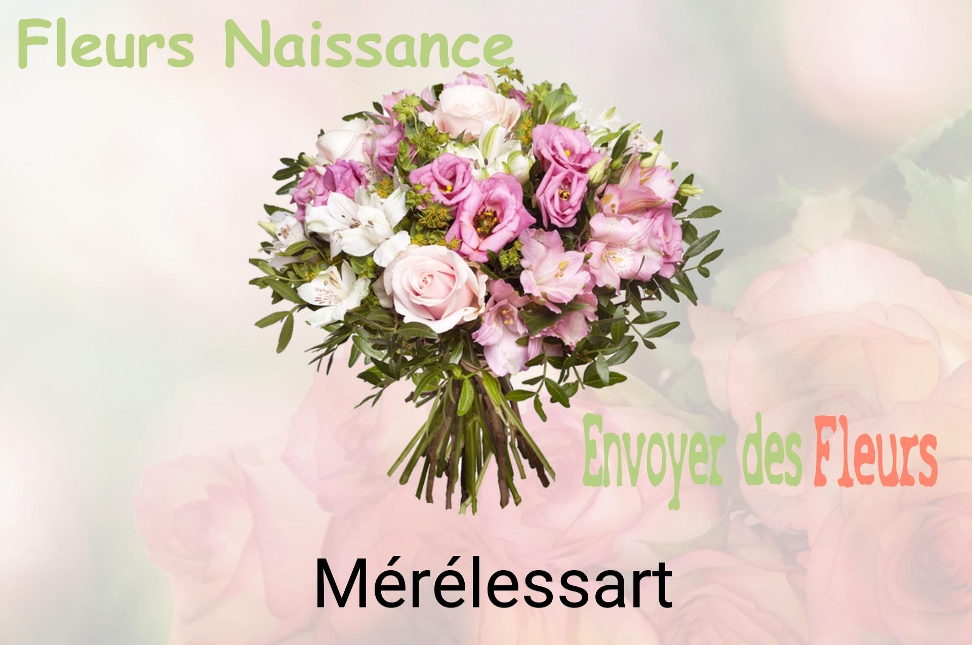 Bouquet de fleurs de naissance livré à Mérélessart